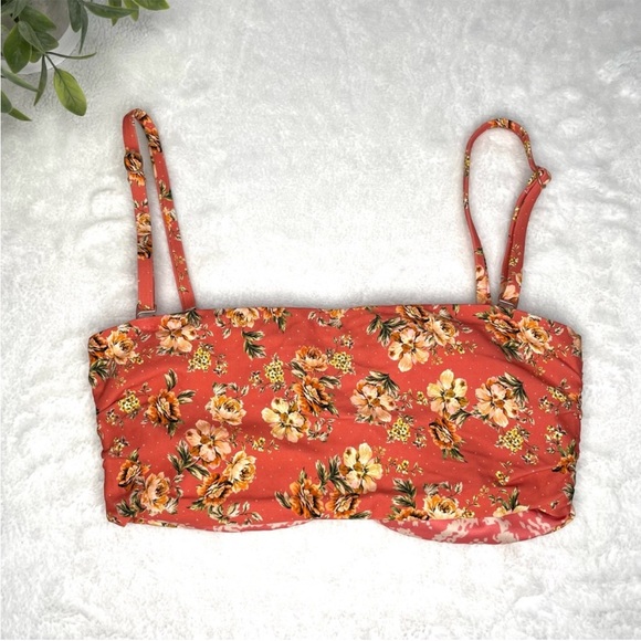 Maaji Ditsy Garden Flicker Splendour Bikini Top Reversible Strapless Bandeau M - Picture 7 of 13